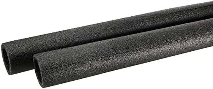 MECCANIXITY Foam Tube Sponge Protective Sleeve Heat Preservation Black Sleeve Polyethylene Pipe 40mm(1.57 Inch) ID for Pipe Insulation, Pack of 2