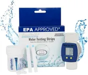Complete Boat & RV Drinking Water Kit - 100 Aquatabs Water Purification Tablets + 50 Chlorine Test Strips + Water Flow Meter - for Boat & RV Tanks - by Aquamarine Water Solutions