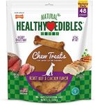 Nylabone Healthy Edibles All-Natural Long Lasting Roast Beef and Chicken Flavor Chew Treats