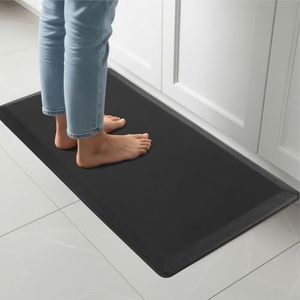 QSY Kitchen Anti Fatigue Floor Mats,Comfort Cushioned Standing Rugs,Waterproof，Non-Slip Memory Foam Kitchen Mats for Floor，39x20x0.75 Inch