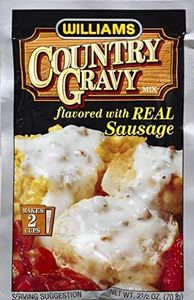 WILLIAMS Gravy Mix with Sausage, 2.5-Ounce (Pack of 12)