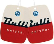 BRISA VW Collection - Volkswagen Air Freshener, Room Freshener, Deodorizer for Cars T1 Bus Campervan Motif (Vanilla/Red/Set of 2)