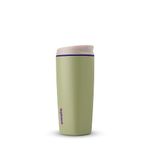 BlenderBottle Owala SmoothSip Insulated Stainless Steel Coffee Tumbler, Reusable Iced Coffee Cup, Hot Coffee Travel Mug, BPA Free, 560ml, Green (Hip Cactus)