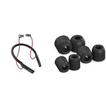 Sennheiser Momentum 2.0 Wireless Headphones, Red & Comply Specific Premium Foam Earphone, Black