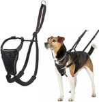 HALTI No Pull Harness - To Stop Your Dog Pulling on the Leash. Adjustable, Lightweight and Easy to Use. Reflective Dog Training Harness for Small Dogs (Size S, Black)