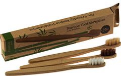 Eco Friendly Bamboo Toothbrushes x3