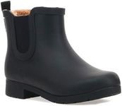 Chooka Women's Waterproof Plush Chelsea Bootie Boot, Delridge Black, Numeric_8