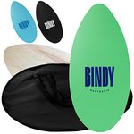 BINDY Australia Skimboard for Beach Kids with Storage Travel Bag - 41” Beginner to Intermediate Wooden Skim Board - Kids Beach Skim Boards - Durable, Lightweight Wood Body Board with EVA Grip Pad