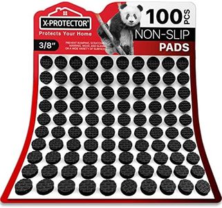 Cabinet Door Bumpers X-Protector 100 PCS – Small Rubber Pads 95 mm – Ideal Black Rubber Bumpers – Self-Adhesive Thick Rubber Dots – Bumper Pads to Protect Glass & Other Surfaces!