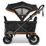 Out'n'About Nipper Wagon | Push/Pull All-Terrain Stroller Wagon, Seating for 2 Kids & Gear | Shopping, Festival Trolley, Removable Seats, 5-Point Harnesses, Car Seat Compatible | Newborn-7 Years