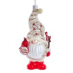 Kurt S. Adler 6” Glass Gnome Birch Berry with Cardinal Christmas Ornaments Bird T3381