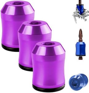 Magnetic Screw Holder, Bit Magnetizer Ring for Screwdriver & Drill Bits, Universal Magnetic Bit Holder, Magnetizer Tool for Hex Screwdrivers & Power Tools (Purple)