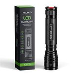 RECHOO High-Powered Flashlight S2000 - Rechoo Brightest High Lumen Led Flashlight With 3 Modes, Zoomable, And Water Resistant I Powerful Camping And Emergency Flashlights