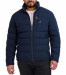 Nautica Mens quilted Puffer jacket Xlarge blue, Blue