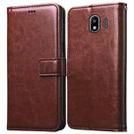 Casotec Flip Cover for Samsung Galaxy J4 | Premium Leather Finish | Inbuilt Pockets & Stand | Flip Case for Samsung Galaxy J4 (Brown)