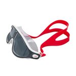 Speedo Unisex Biofuse Rift Mask Swimming Goggles | Open Water Swim Mask | Anti-Fog | Anti-Leak, Red/Smoke, One Size