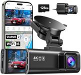 REDTIGER Dash Cam Front Rear, 4K/2.5K Full HD Dash Camera for Cars, Included 32GB Card, Built-in Wi-Fi GPS, 3.18” IPS Screen, Night Vision, 170°Wide Angle, WDR, 24H Parking Mode