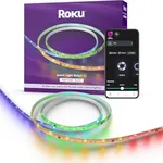 Roku Smart LED Light Strip+, 16.4ft - Color Options with Adjustable Brightness & Temperature - Peel & Stick WiFi Smart Strip Lights Works Voice, Alexa & Google Assistant - Smart Home Product