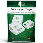 Insect Killer Traps: Versatile, Pre-Baited - 30-Pack Crawling Pests - Efficient Pest Control for Spiders, Bed Bugs, Woodlice & More