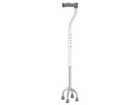 Drive Devilbiss Aluminium Height Adjustable Quad Cane Walking Aid - Small Base, 14 cm X 14 cm