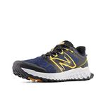 New Balance Men's Fresh Foam Garoe V1 Trail Running Shoe, Nb Navy/Hot Marigold/Black, 7 W