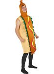 Funidelia | Hot Dog Costume for men and women Food, Drink, Funny - Costume for adults accessory fancy dress & props for Halloween, carnival & parties - One Size - Brown