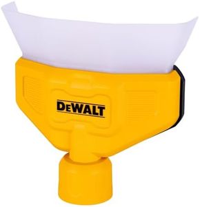 DEWALT Shop Vac Dust Collector, Wet Dry Vacuum Accessory Attachments for Easy Collection of Dust, Funnel Design, Hands Free, DXVA00-1500, 1 Pack, Yellow