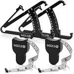 Body Tape Measure and Skinfold Caliper for Body Set - (Pack of 2) - Skin Fold Body Fat Analyzer and BMI Measurement Tool by MEDca