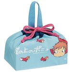 Skater Ponyo Bento Drawstring Bag - Featuring Ponyo and Sisters, Made in Japan - Authentic Studio Ghibli Accessory