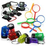 PROLOSO Nature Exploration Kit Outdoor Games Party Favors Toys for Kids Perfect for Adventure Theme Parties, Explorer, Camping, Hikes, Scouts 36 Pack
