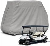 Formosa Covers | Deluxe 4 Seater Golf Cart Cover roof 80" L Grey, Fits E Z GO, Club Car, Yamaha G Model, and GEM e2