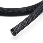 Expandable Braided Sleeve - PET - 10 mm Black - 50 Meter