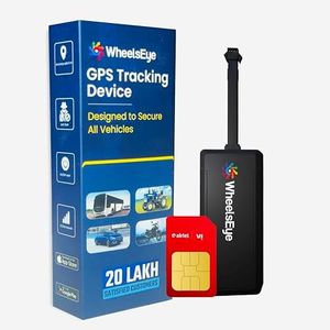 Wheelseye Vehicle GPS Tracking Device with App Subscription, Live Tracking & Geofencing – SIM Card Included - Compatible with Cars (GPS Device - 1 Year Subscription)