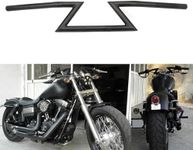 Motorcycle Handlebar Z Bars 22mm 7/8" Universal Drag Handlebar For Sportster Cruiser XL 883 1200 Custom Chopper Softail Dyna Street Bob Black