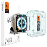 Spigen EZ Fit Tempered Glass Screen Protector for Apple Watch Ultra 2, Apple Watch Ultra (49mm) - 2 Pack