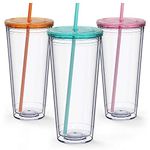 Maars Insulated Travel Tumblers 32 oz. | Double Wall Acrylic | 3 Pack