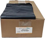 PlasticMill Heavy Duty Trash Bags - Black Garbage Bags - Plastic Trash Bags - Tall Trash Bags, Trash Can Liners - 20-30 Gallon Large Kitchen Trash Bags, 1.2 Mil, 30"x36" (250-Count)