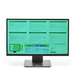 Crossbow Education 24-Inch Widescreen Monitor Overlay - Dyslexia and Visual Stress Friendly (Jade)