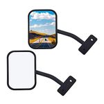 Motobiker Upgraded Doors Off Compatible with Wrangler TJ JKU JK 4x4 Off-road Morror Rectangular Mirrors Quick Release Side View Mirror