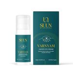 Suun Ayurveda Under Eye Cream for Dark Circles, Wrinkles & Puffiness | With 4% Caffeine, 3% Bakuchiol & Adenosine | Brightening & Firming Eye Serum for Men & Women | Visible Results in 14 Days | 15 ml