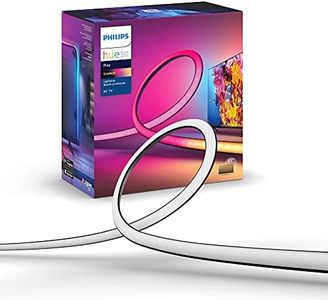 Philips Hue Gradient Lightstrip for 65 Inch TV, Sync with Media and Gaming, Smart Entertainment LED Lighting with Voice Control, Compatible with Alexa, Google Assistant and Apple HomeKit