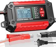 Car Battery Charger and Tester, 12V 6A Smart Battery Trickle Charger Maintainer, CCA Load Tester Automotive Alternator Tester Digital Auto Battery Analyzer for Lead acid,Lithium Iron Phosphate Battery