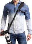 waka Camera Neck Strap with Quick Release, Safety Tether and Underarm Strap, Adjustable Camera Shoulder Sling Strap for Nikon Canon Sony Fuji DSLR Camera,Black