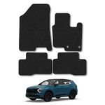 Kia Sportage (2022+) [Hybrid] Car Mats Accessories Tailored Fit Carpet Floor Mats Non Slip Black Trim Full Coverage Compatible Accessory Front Rear Set Anti Slip Granulated Backing Hand-Finished Clips
