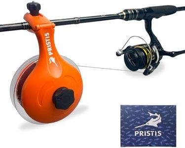 Pristis Fishing Line Winder, Reel Spooler with Unwinding System, Spool Holder with Handhold & Clamps, Anti-Twist Spooling Station, Adjustable Versatile Accessories for Baitcasting and Spinning Reel