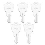 Create idea 5Pcs Metal Ignition Keys Replacement A126 Compatible with APEM Compatible with KAC Compatible with ELEDIS Switch Start Key