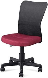 Iris Ohyama OFC-MB Mesh Back Chair Bordeaux