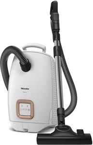 Miele Guard L1 Allergy Bagged Vacuum Cleaner with HEPA AirClean Filter for Allergies, Universal Floorhead for Hard Floors and Carpet, Brilliant White