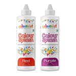 Combo of Colourmist® Colour Splash (Red) and (Purple),200gm