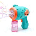 Colour Bubble Gun Machine for Kids | Automatic Bubble Gun | Leak-Proof Design, Fun Indoor/Outdoor Summer & Party Toy for Kids, with 1 Bubble Solution